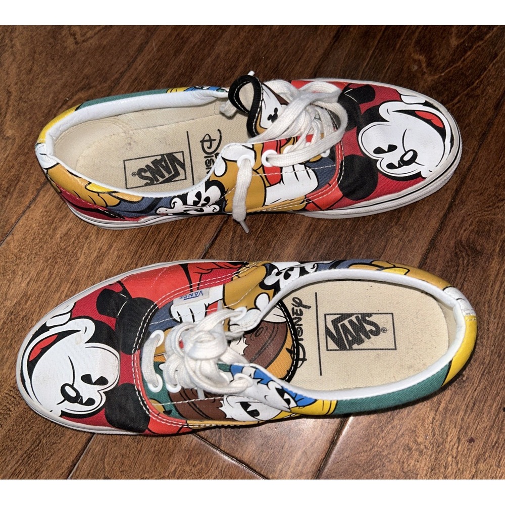Vans Off The Wall Unisex X Disney Mickey Mouse &‎ Friends Era Shoes M7/W8.5 Used - Picture 7 of 8